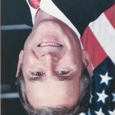Jonathan Horowitz, „Bush portrait”, 2001, Kolekcja Antoine'a de Galberta, Paryż