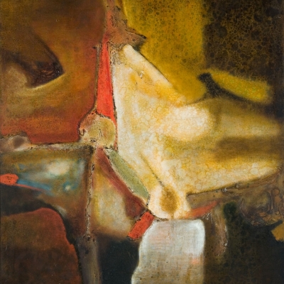 Aubrey Williams, Earth II, 1962, oil on canvas, Muzeum Sztuki in Łódź, donated by Mateusz Grabowski, 1975