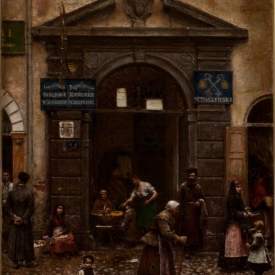 Alekander Gierymski "Old Town Gate", 1883, Collection of Muzeum Sztuki in Łódź