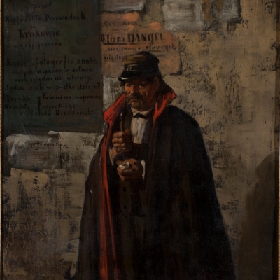 Wacław Koniuszko "Posłaniec krakowski", 1881, Kolekcja Muzeum Sztuki w Łodzi