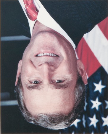 Jonathan Horowitz (b. 1966), A Portrait of Bush, 2001, colour photograph, 18.5 x 15 cm, collection of Antoine de Galbert, Paris
