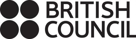 Na białym tle czarny napis British Council