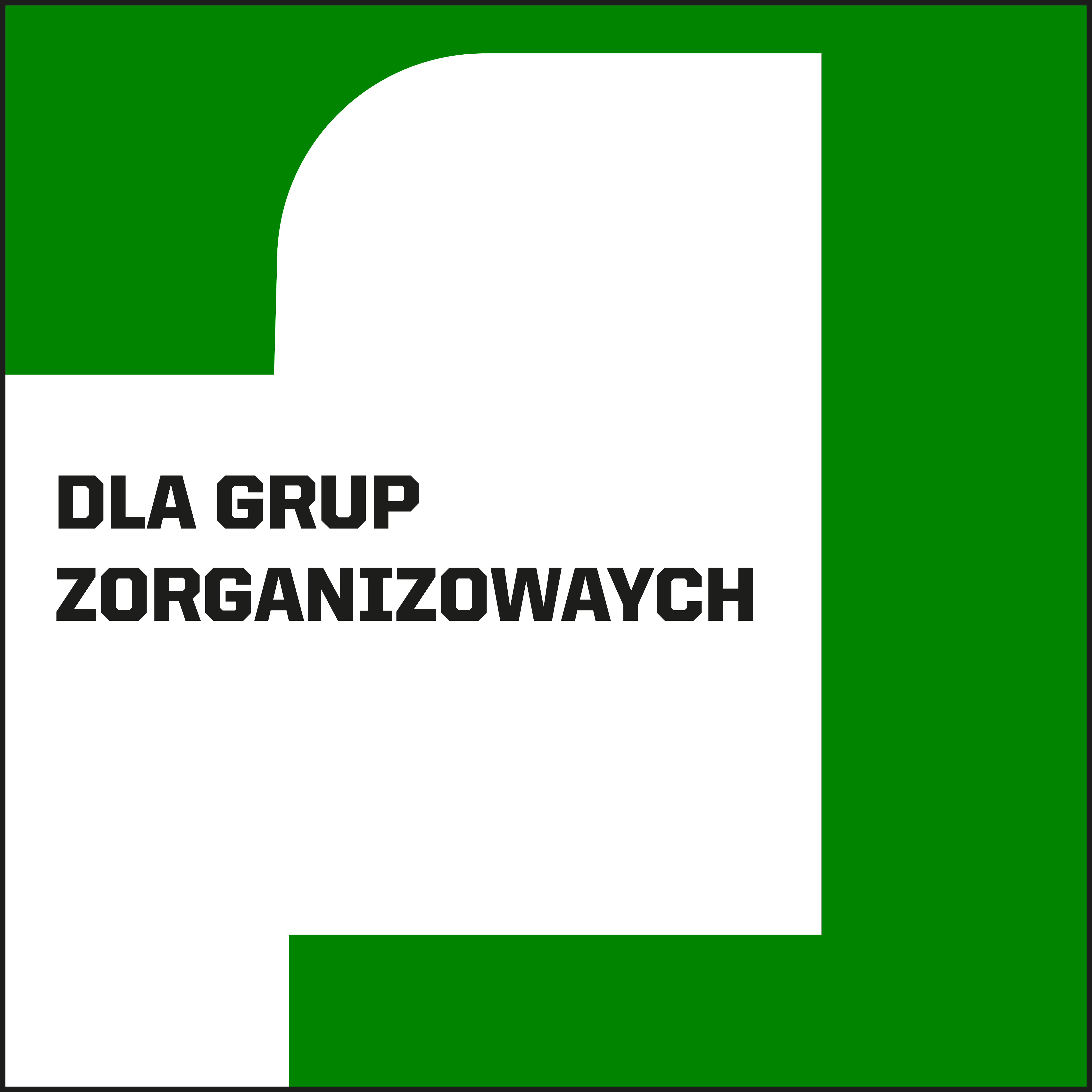 przycisk DLA GRUP ZORGANIZOWANYCH
