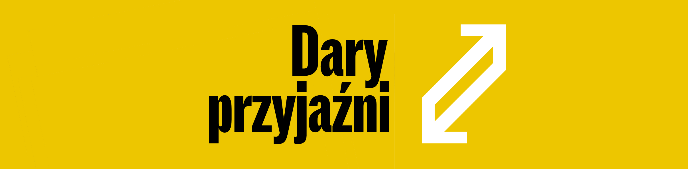 Grafika odnosząca do polskiej wersji ankiety po obejrzeniu wystawy "Dary przyjaźni". Graphic for the Polish version of the post-visit survey for the exhibition "Gifts of Friendship".