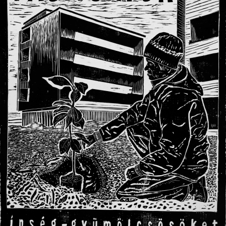 Tamás Kaszás, plakat do „Głodowych ogrodów”, 2012, dzięki uprzejmości artysty