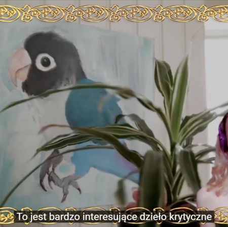 Brokat Films, a still-frame from the film "A curatorial tour of the apartment" developed "Save as Draft" residency, 2020