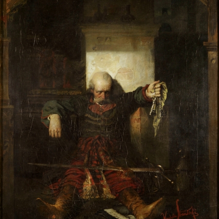 Wandalin Strzałecki, "The Last Steward of Horeszko", 1882, from the collection of Muzeum Sztuki in Łódź