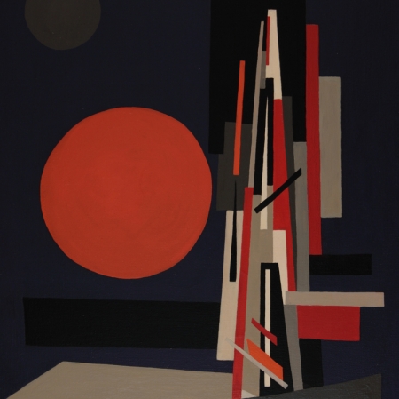 Nadia Léger, Naissance de Mouvement (Envol I) [Narodziny ruchu (Wzlot I)], 1922–1968, olej, płótno, 92 x 73 cm / © Estate of Nadia Léger, Francja