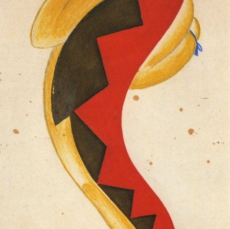 Enrico Prampolini, Projekt kostiumu do spektaklu Młoda Salamandra Luigiego Pirandellego, ok. 1928