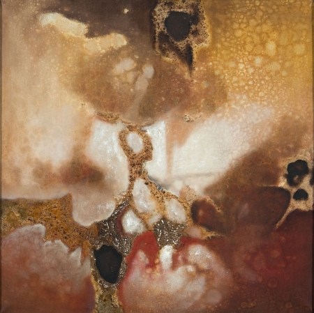 Aubrey Williams, Bez tytułu, 1961, olej na płótnie, Muzeum Sztuki w Łodzi, dar Mateusza Grabowskiego, 1975
