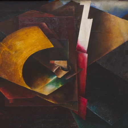 El Lissitzky, Composition, 1918 – 1920, oil on canvas, National Art Museum of Ukraine, Kiev