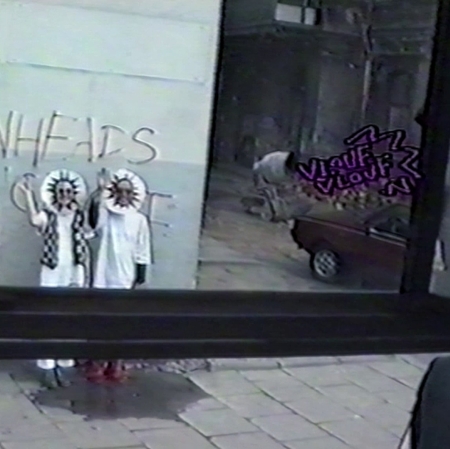 Wspólnota Leeeżeć, Greeting, 1990, happening, VHS, digital copy, courtesy of Andrzej Miastkowski