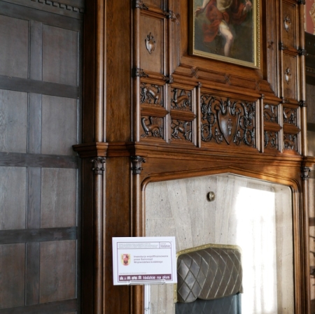 Photo of the fireplace
