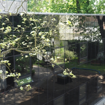 Glass building
