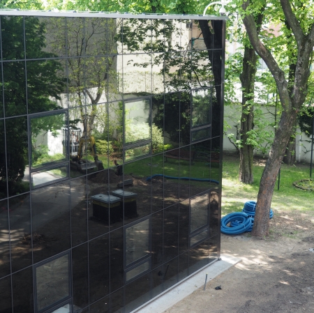 Glass building
