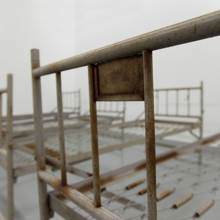 Artwork, a few bed frames