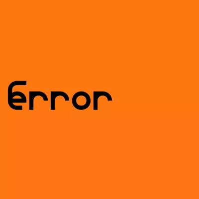 The image is orange. There are black writings moving and creating an error. 