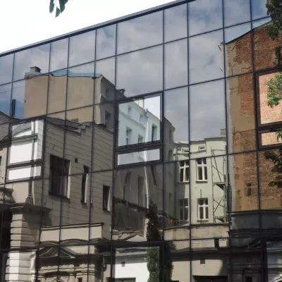 Glass building